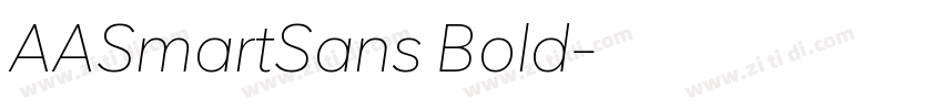 AASmartSans Bold字体转换